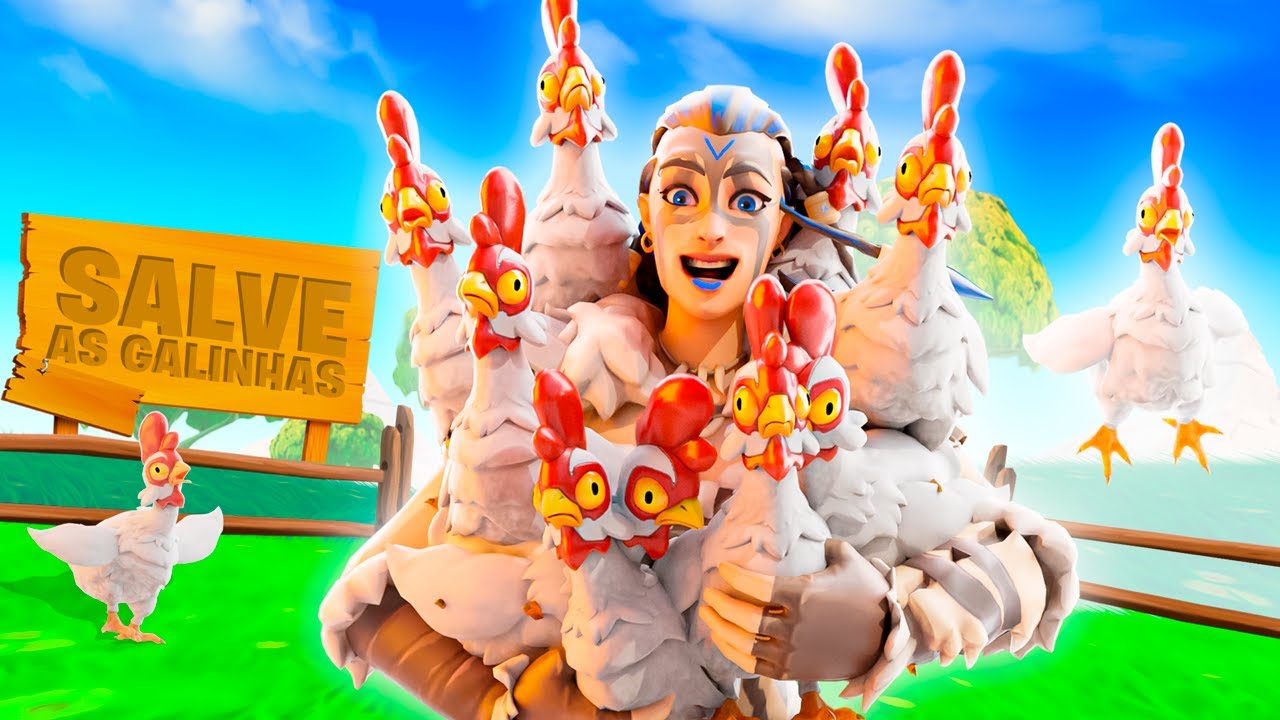 JUNTEI O MÁXIMO DE GALINHAS POSSÍVEIS PRA FAZER ISSO NO FORTNITE!