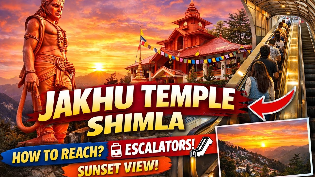Shimla’s Famous Jakhu Temple 🙏 | 108ft Hanuman Statue | Travel Guide | #jakhutemple | #shimlavlog 