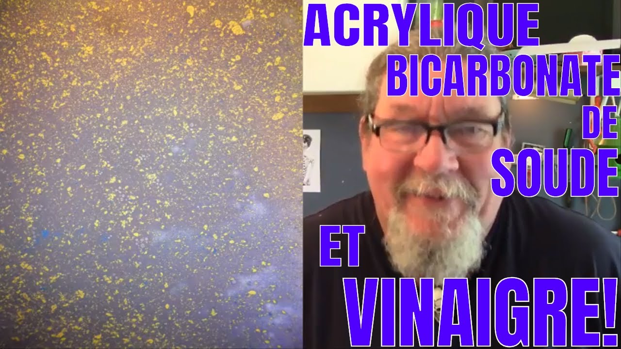 VERRE RENVERSÉ, ACRYLIQUE, BICARBONATE DE SOUDE ET VINAIGRE  😮