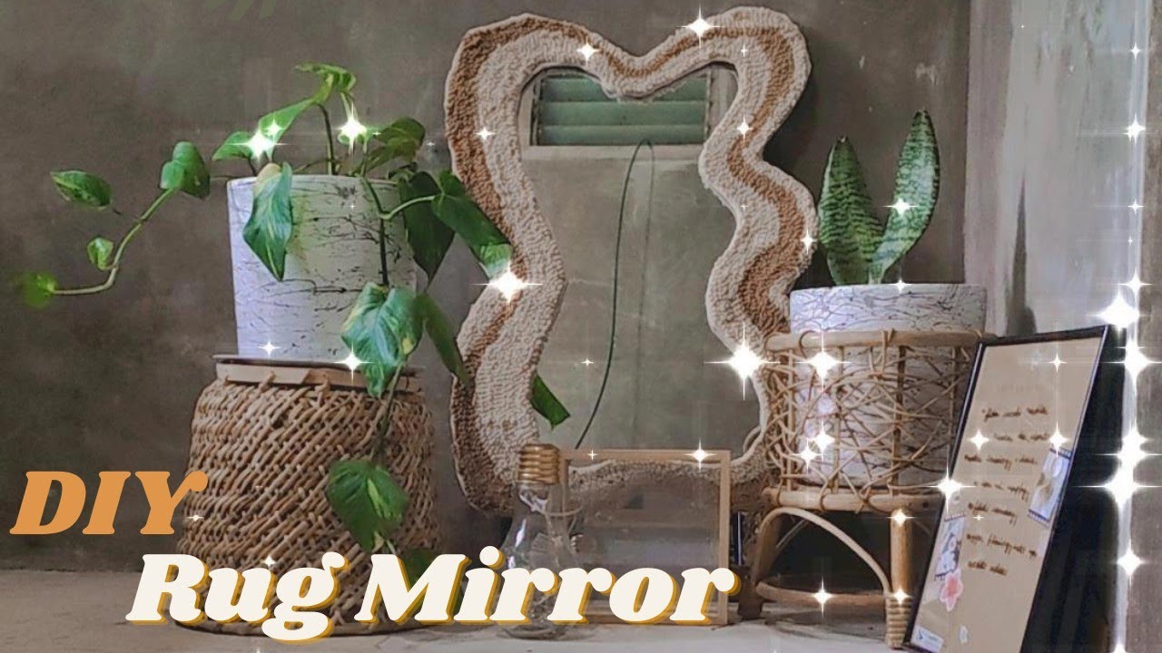 My 1st Time Making Rug Mirror 🪞 (Fail or Not?) l iced mochiii