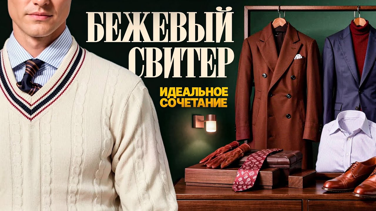С чем носить бежевый свитер, чтобы выглядеть статусно, а НЕ скучно!