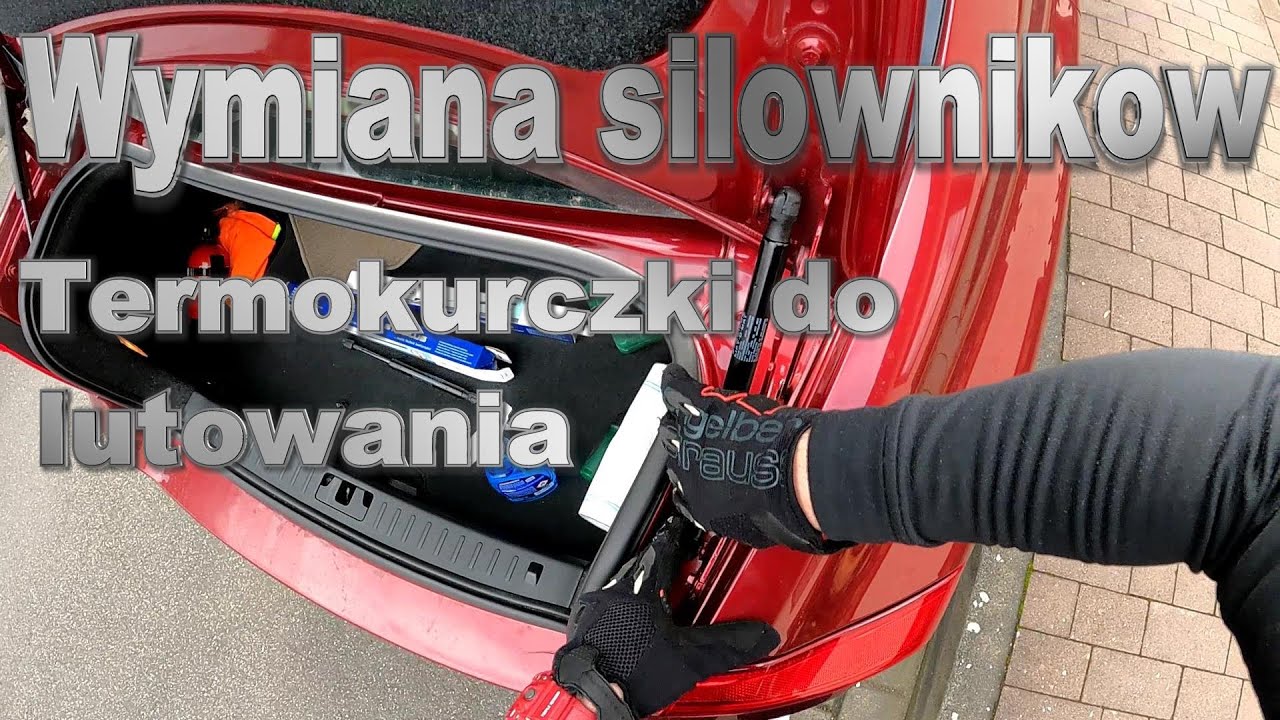 Wymiana silownikow i lutowanie przewodow klapy....GPS ?