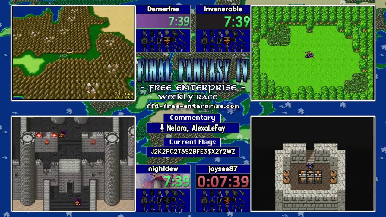 Final Fantasy 4 Free Enterprise Randomizer Race