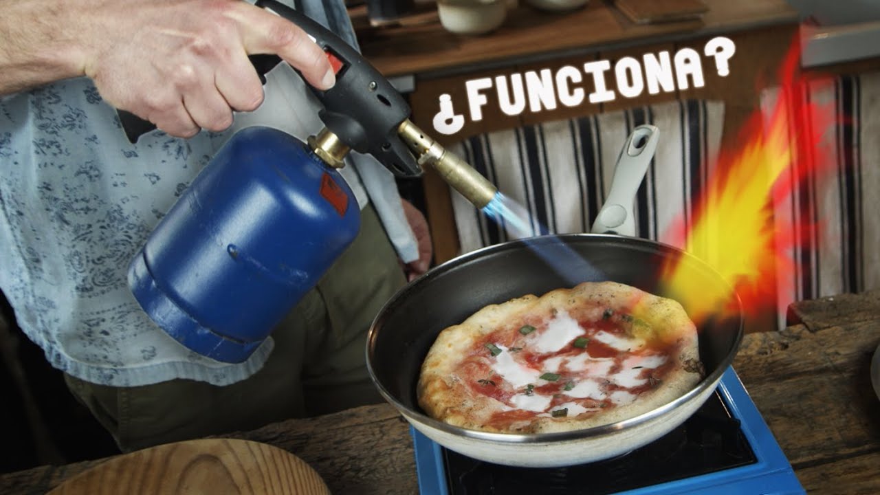 PIZZA con SOPLETE 🔥 (sin horno) y TIRAMISÚ para gente con PRISA 🏃🏼‍♀️