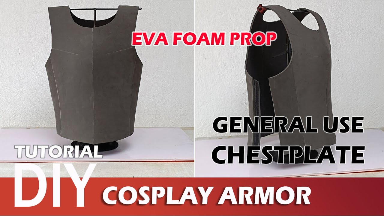 General use Basic Chest Armor Chest plate cosplay Tutorial (template pattern included)
