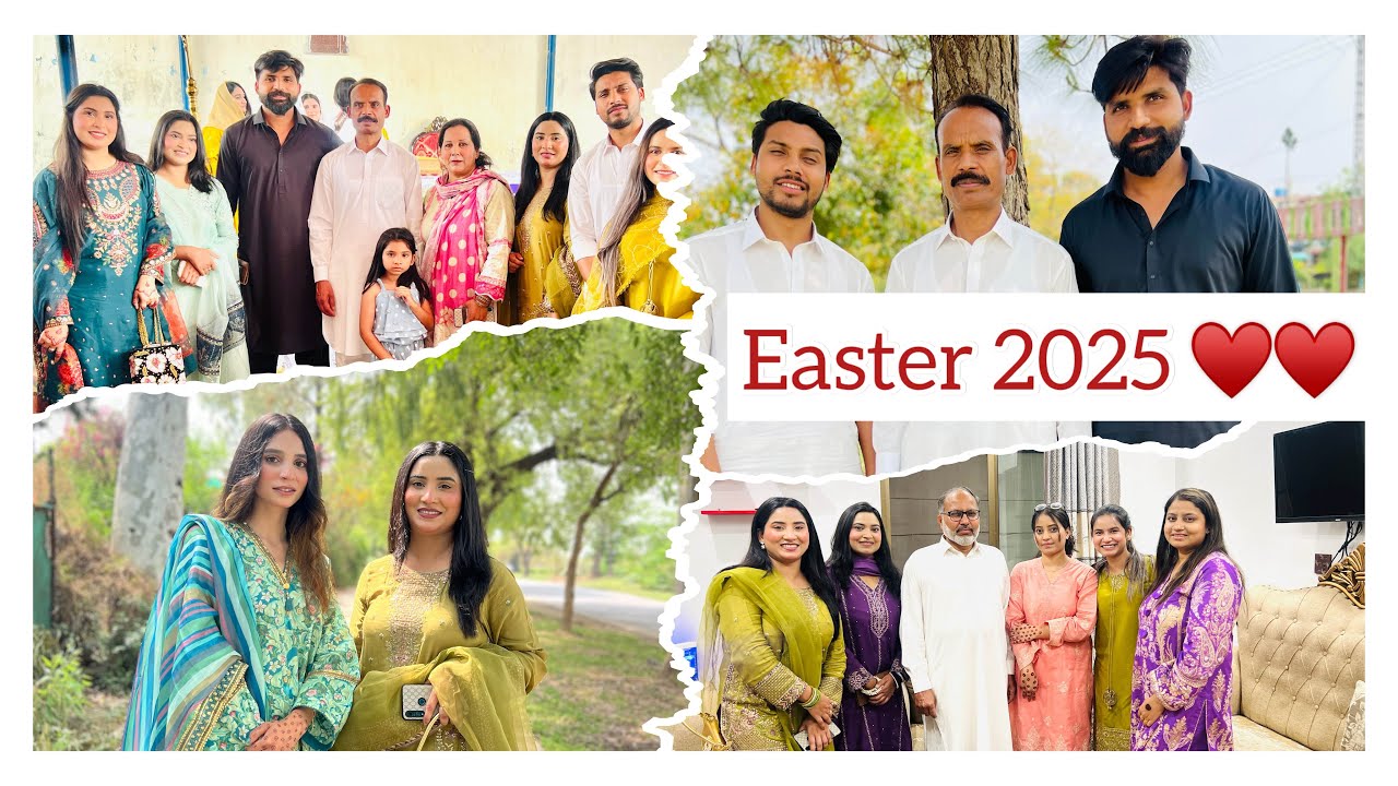 Easter vlog 2025 || Easter First day bht enjoy kiya|| Saira k ghar Dawat py gaye 🥘🌮🍲