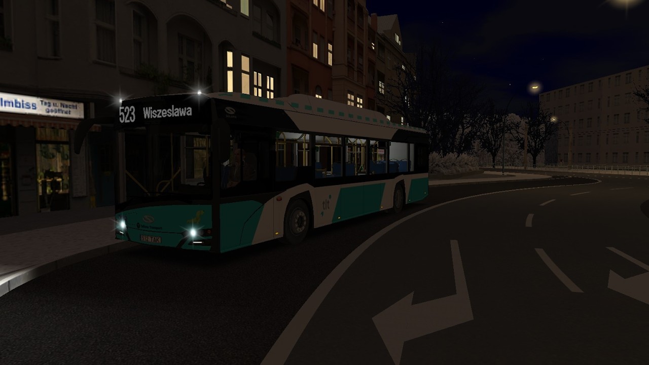 Omsi 2 - Fiktiv Szczecin - Night route 523 - Solaris Urbino 12 IV CNG by Sobol