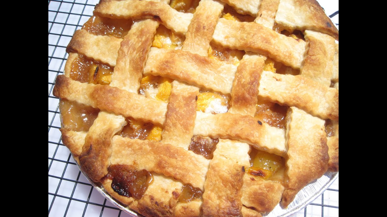 PEACH PIE - How to make FRESH PEACH PIE Recipe