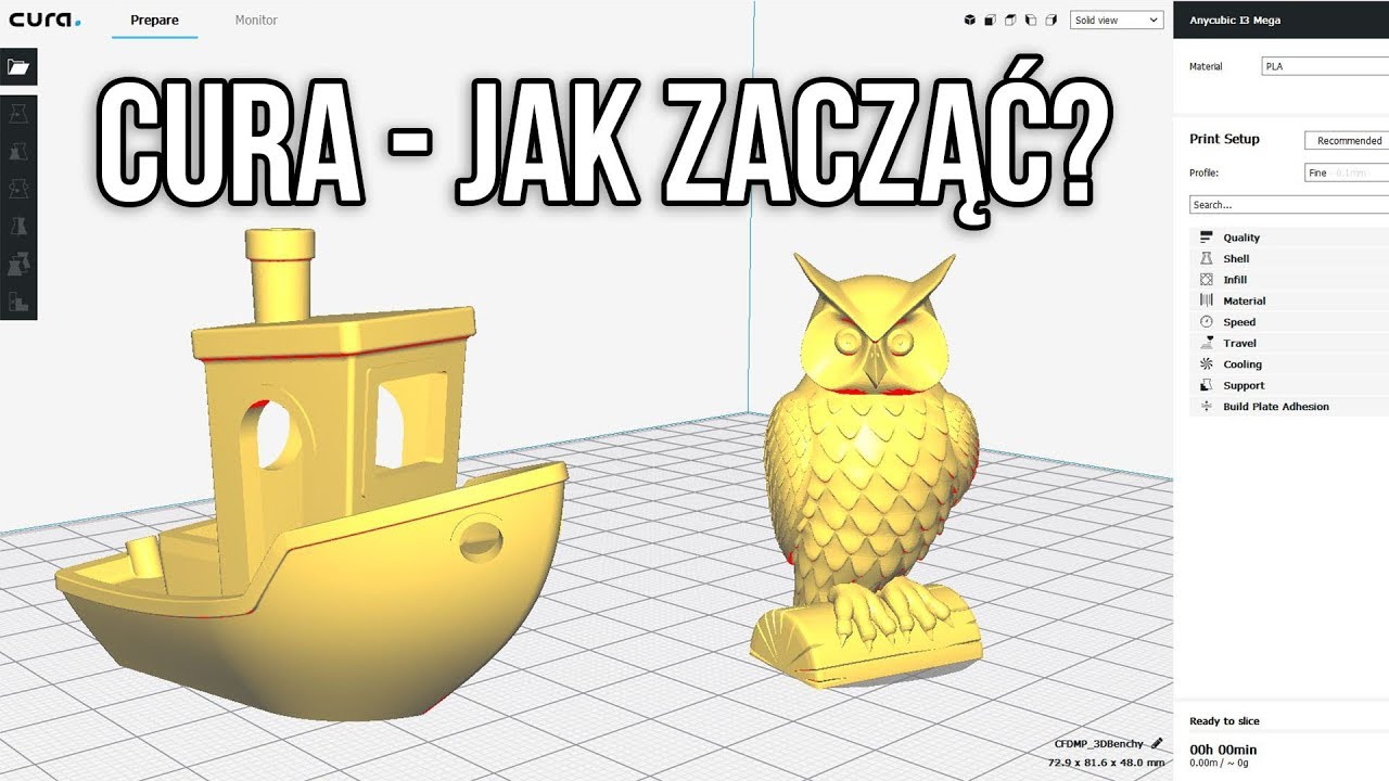 Cura dla Początkujących - Konfiguracja, Podstawowe Ustawienia i Wskazówki - AD3D