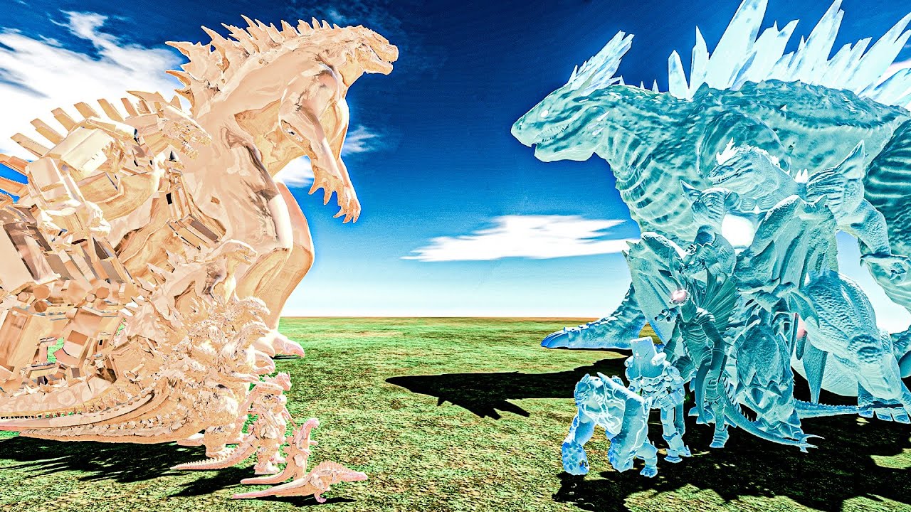 MOLTEN GODZILLA vs ICE SHIMO – The Ultimate Elemental War | ARBS Cinematic Battle