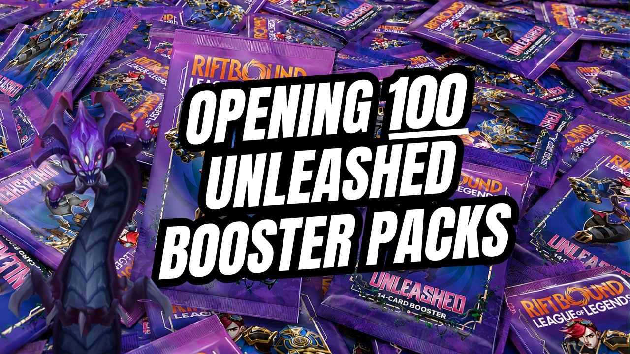 MASSIVE 100 Pack Opening! Hunting OVERNUMBERED Cards in Riftbound Unleashed