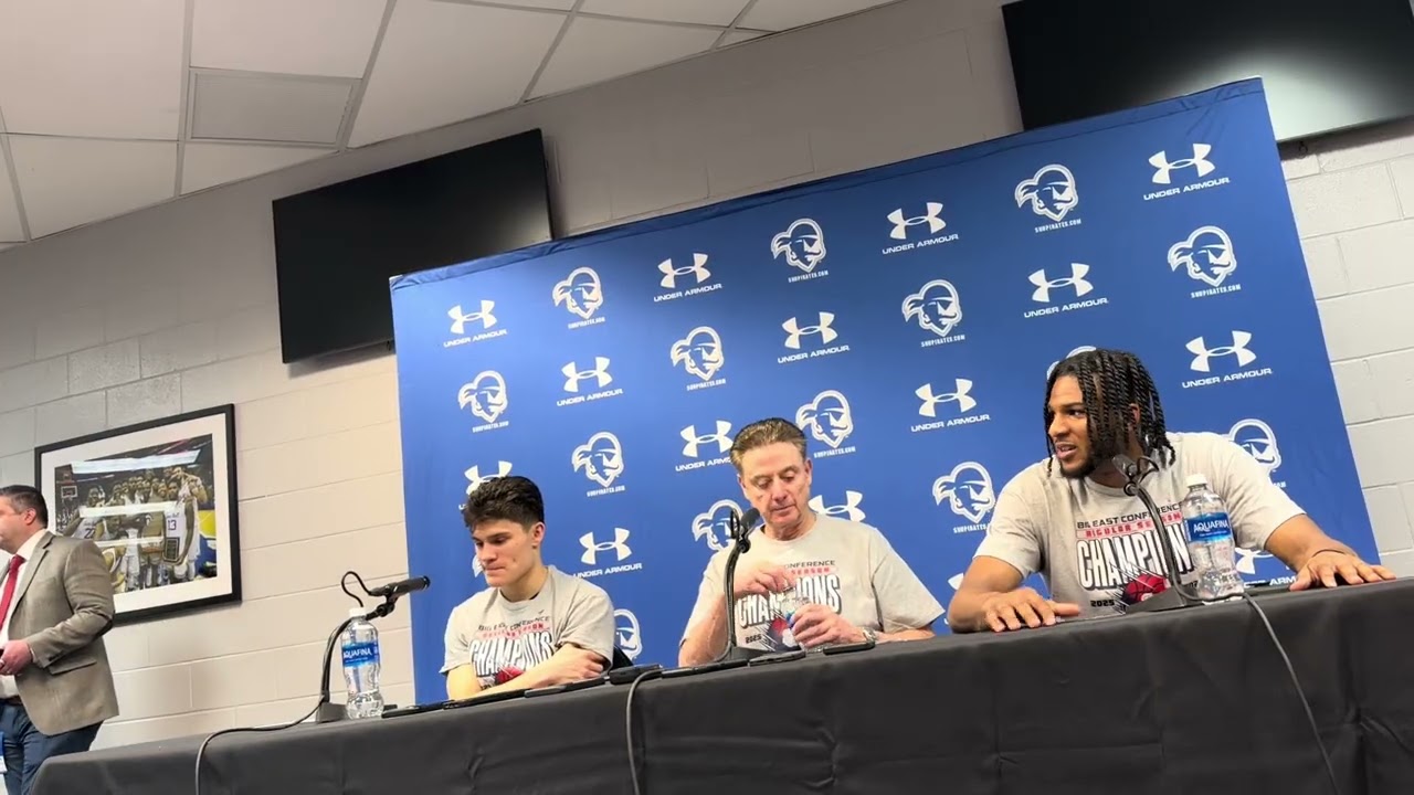 Postgame Press Conference St. John’s vs. Seton Hall 72-65 Coach Pitino Zuby Ejiofor Dylan Darling