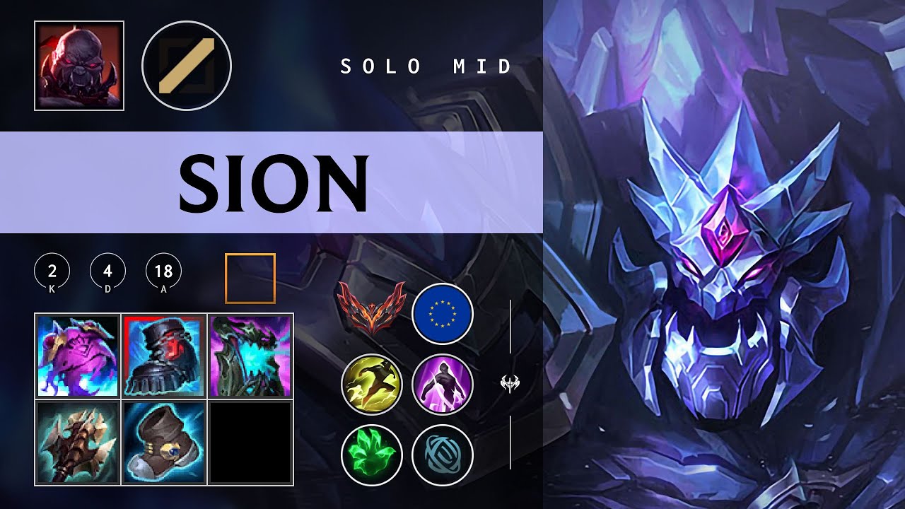 Sion Mid vs Ornn - EUW Grandmaster Patch 26.02