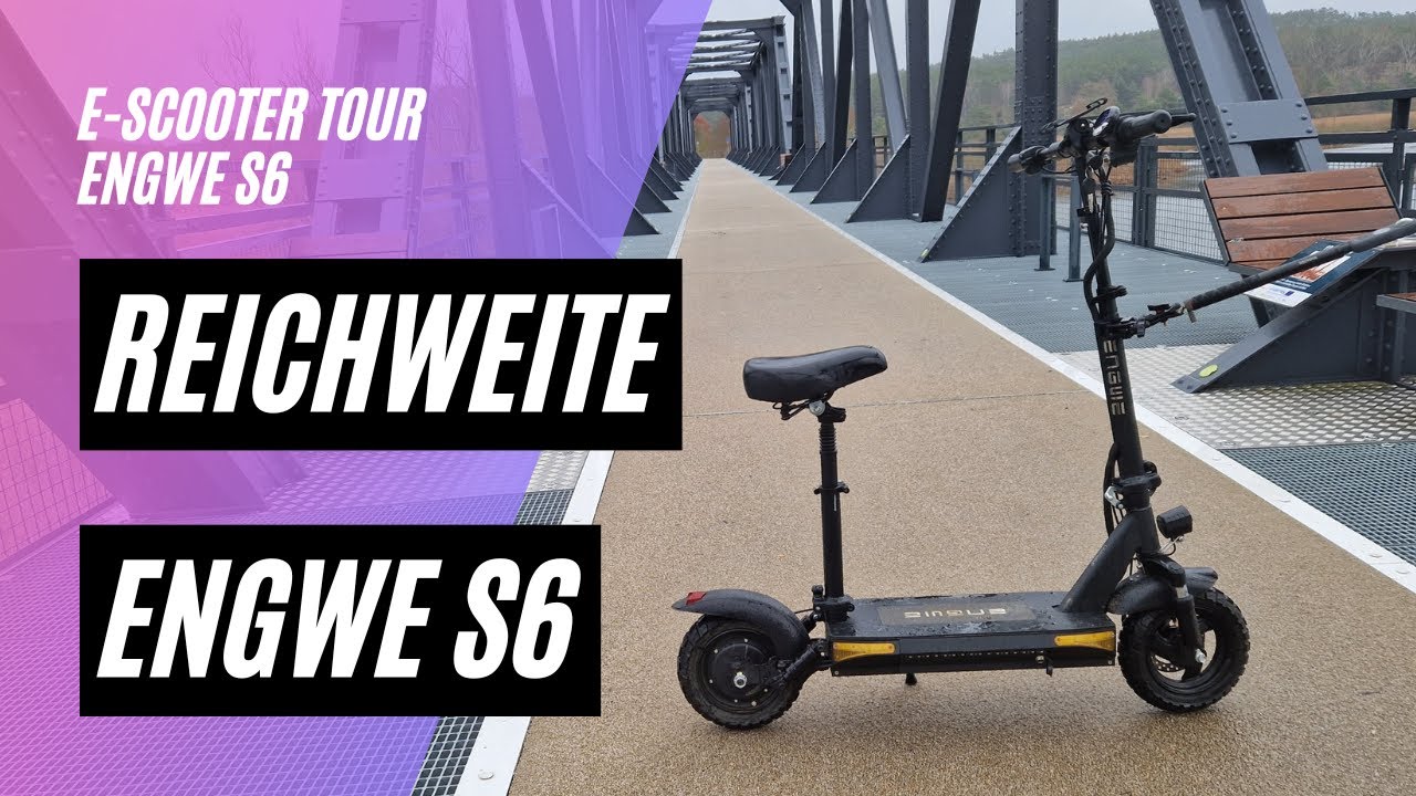 🛴 ENGWE S6 🏆 Reichweitentest (48V; 15,6AH; 500W, 45km/h)