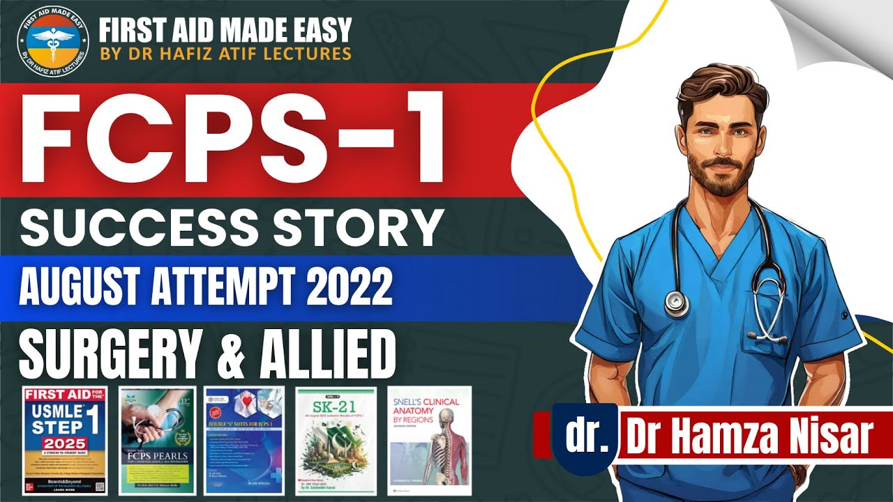 FCPS-1 Success Story Of Dr Hamza Nisar | Surgery & Allied | Cleared in 1st Attempt | FAME Platform