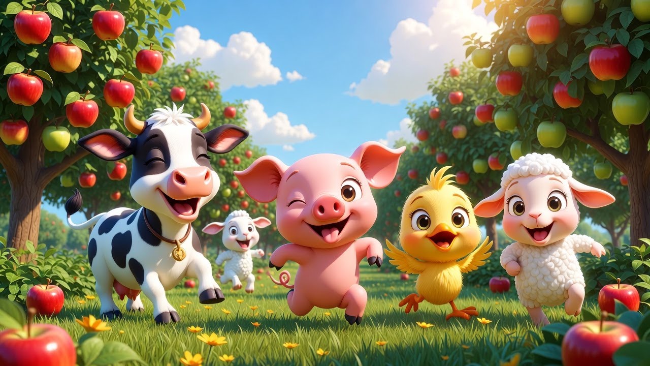 Canciones de la Granja &ndash; Gran Fiesta de la Cosecha con Animales 🎶🍎 (Canciones Animadas para Ni&ntilde;os)