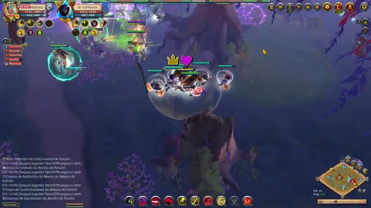 Chama-sombras Albion