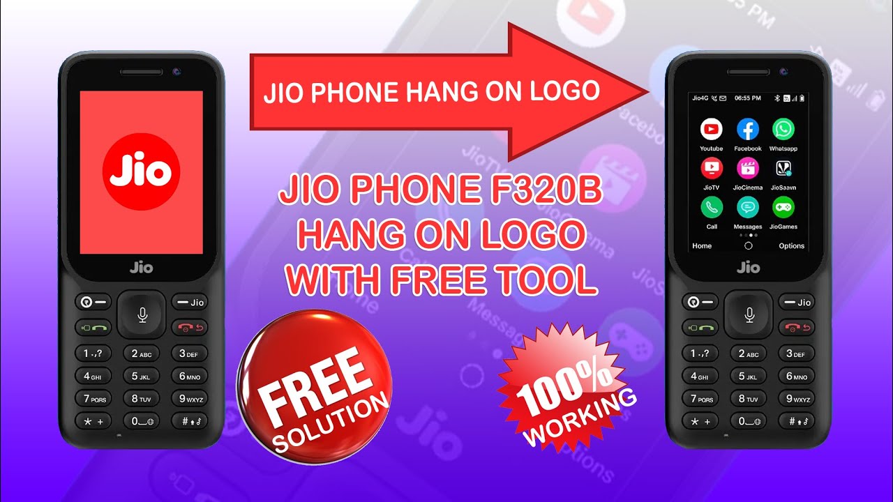 JIO F320B HANG LOGO SOLUTION