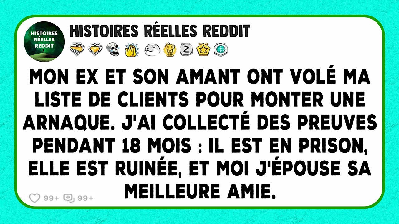 Mon ex et son amant ont volé ma liste de clients pour monter une arnaque. J'ai collecté des preuves