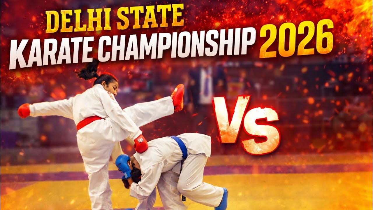 Delhi State Karate Championship 2026 : female kumite event  #karatecompetition #combatsports