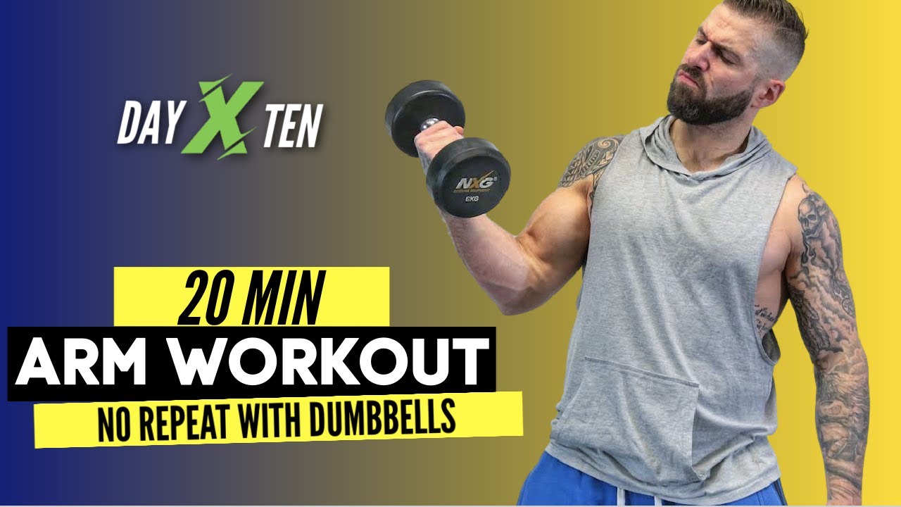 20 Min Torching No Repeat Dumbbell Arm Workout | Day 10| Xpress Bootcamp