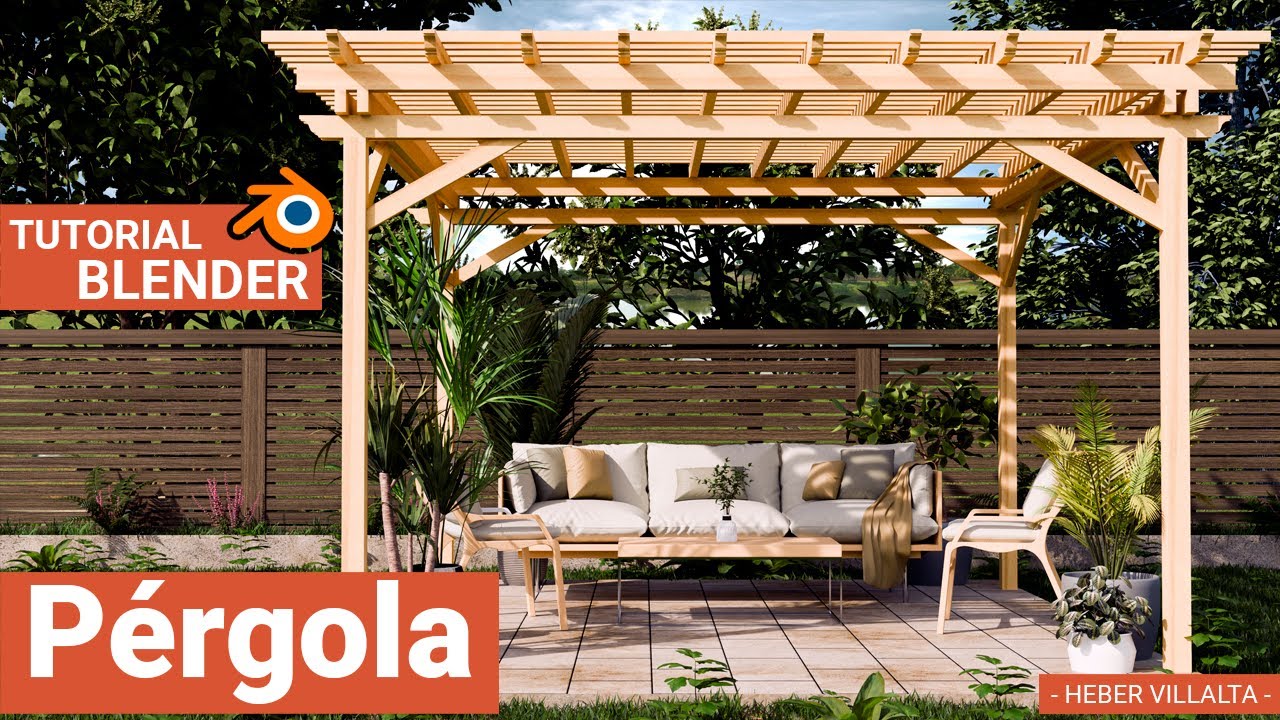 Tutorial Pérgola en Blender 4.2 - Heber Villalta