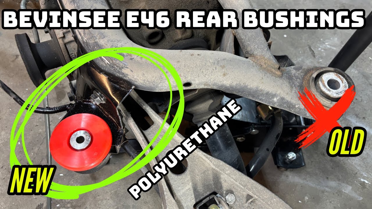 E46 complete rear end bushing rebuild - High performance polyurethane subframe mounts - BMW racecar