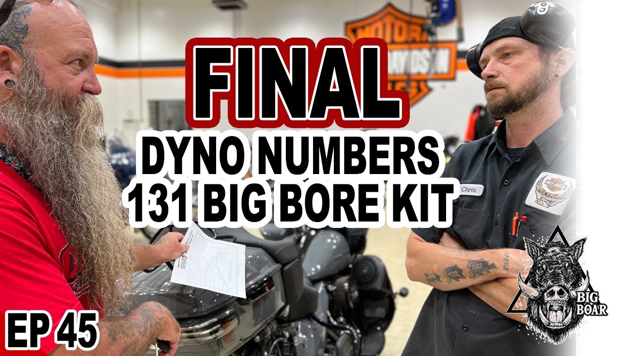 EP45 Dyno numbers after build | 131 big bore kit | Bagger Performance Touring motorcycle builds