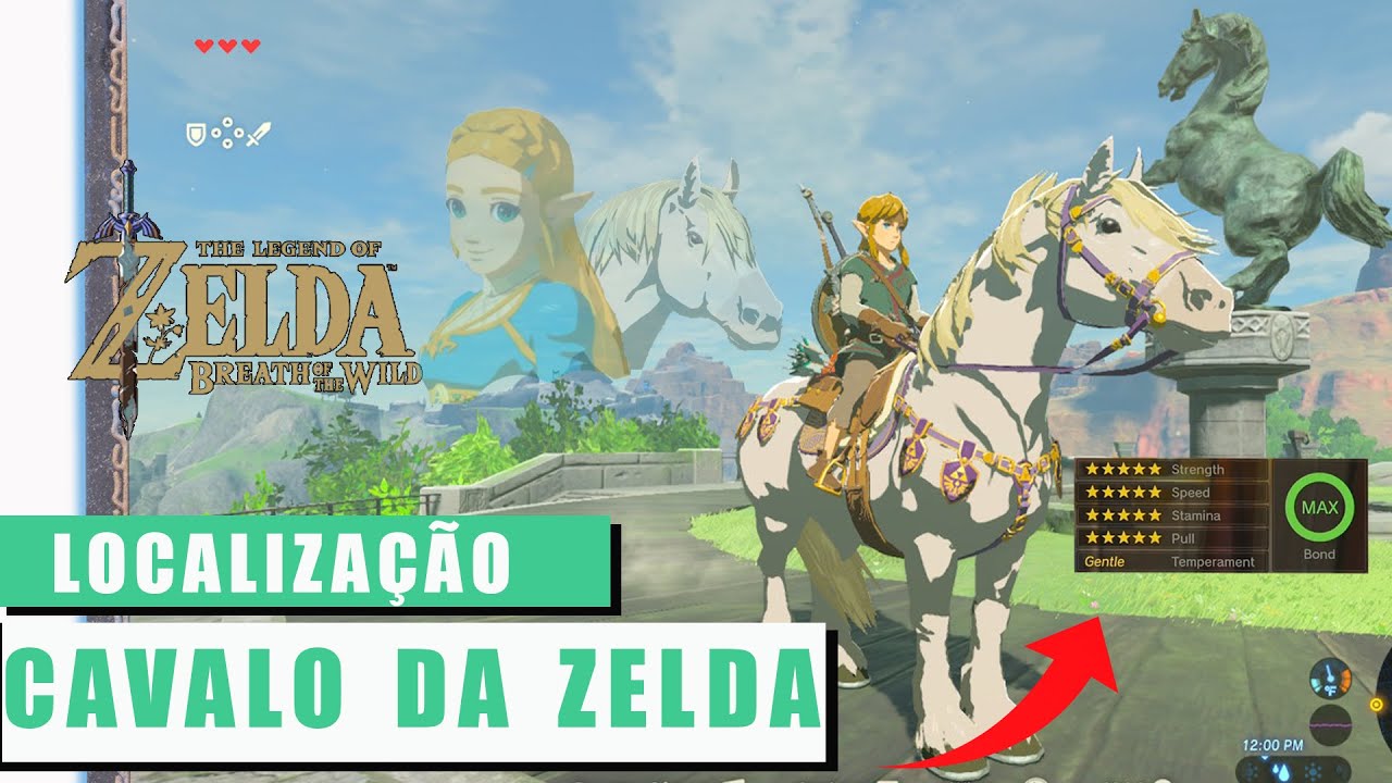 LOCALIZAÇÃO CAVALO DA ZELDA  - ZELDA BREATH OF THE WILD - CAVALO REAL -(Royal White Horse Location)