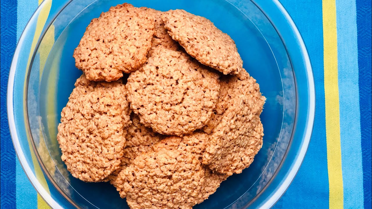 Bolacha saudável e crocante de aveia #deliciasdacozinha #receitas 