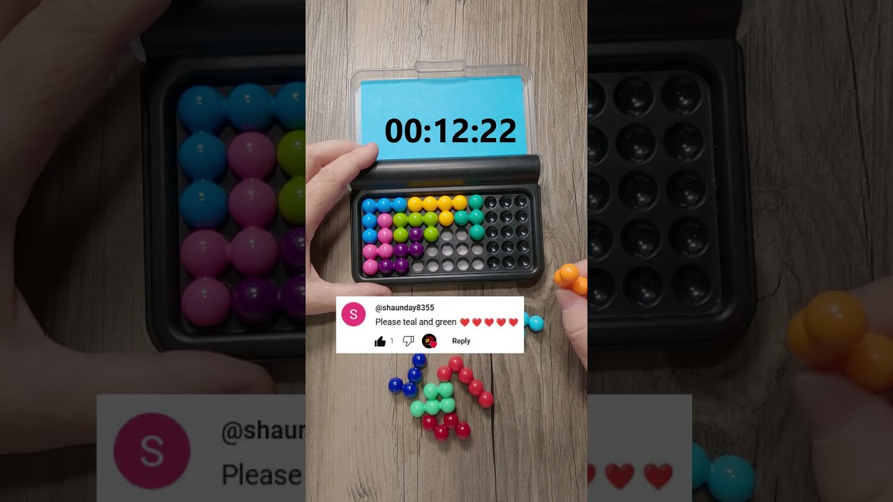 Zielony Teal 1 Minute IQ Puzzler Pro @youtubecreators #YouTubeHighFive