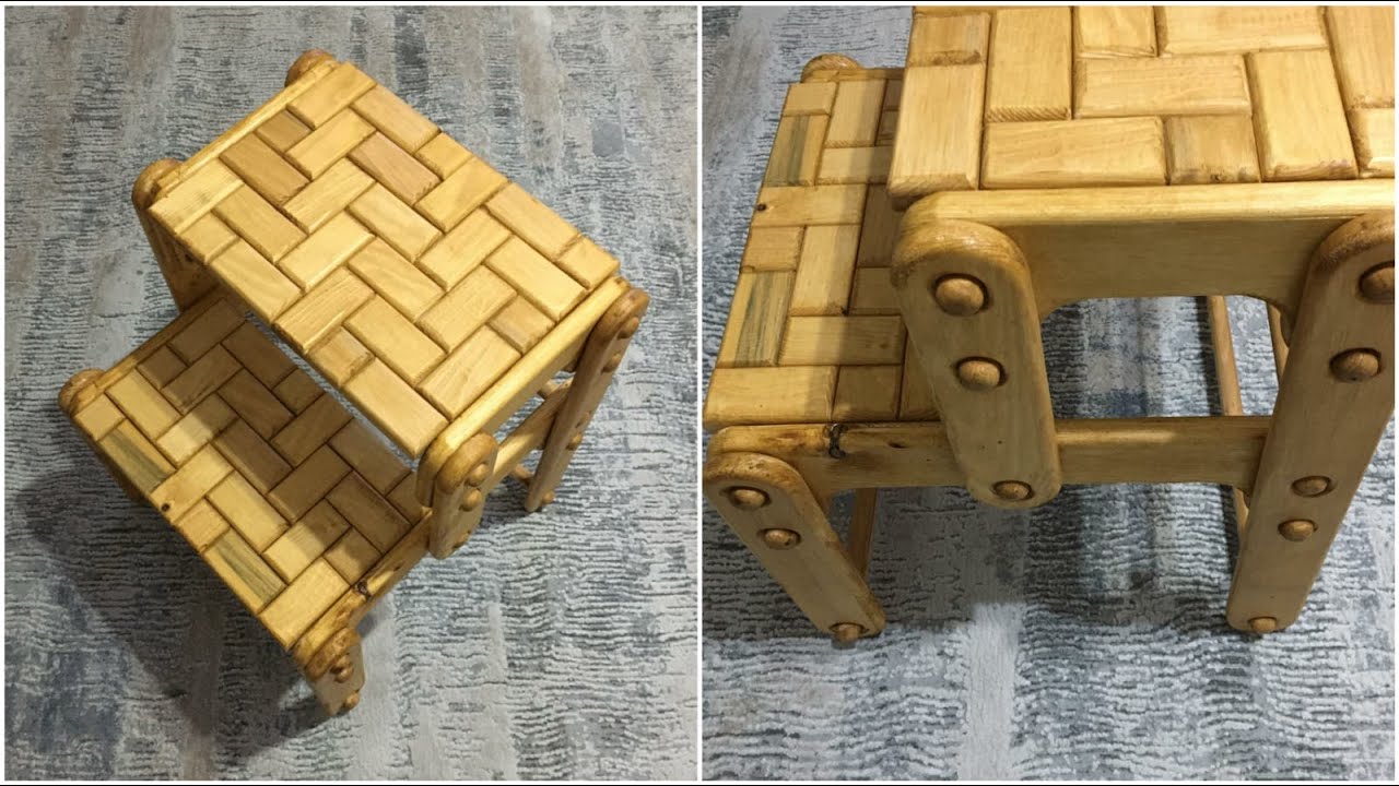 Ahşap tabure nasıl yapılır? / How to make a wooden stool? / Ahşap tabure yapımı Part:1