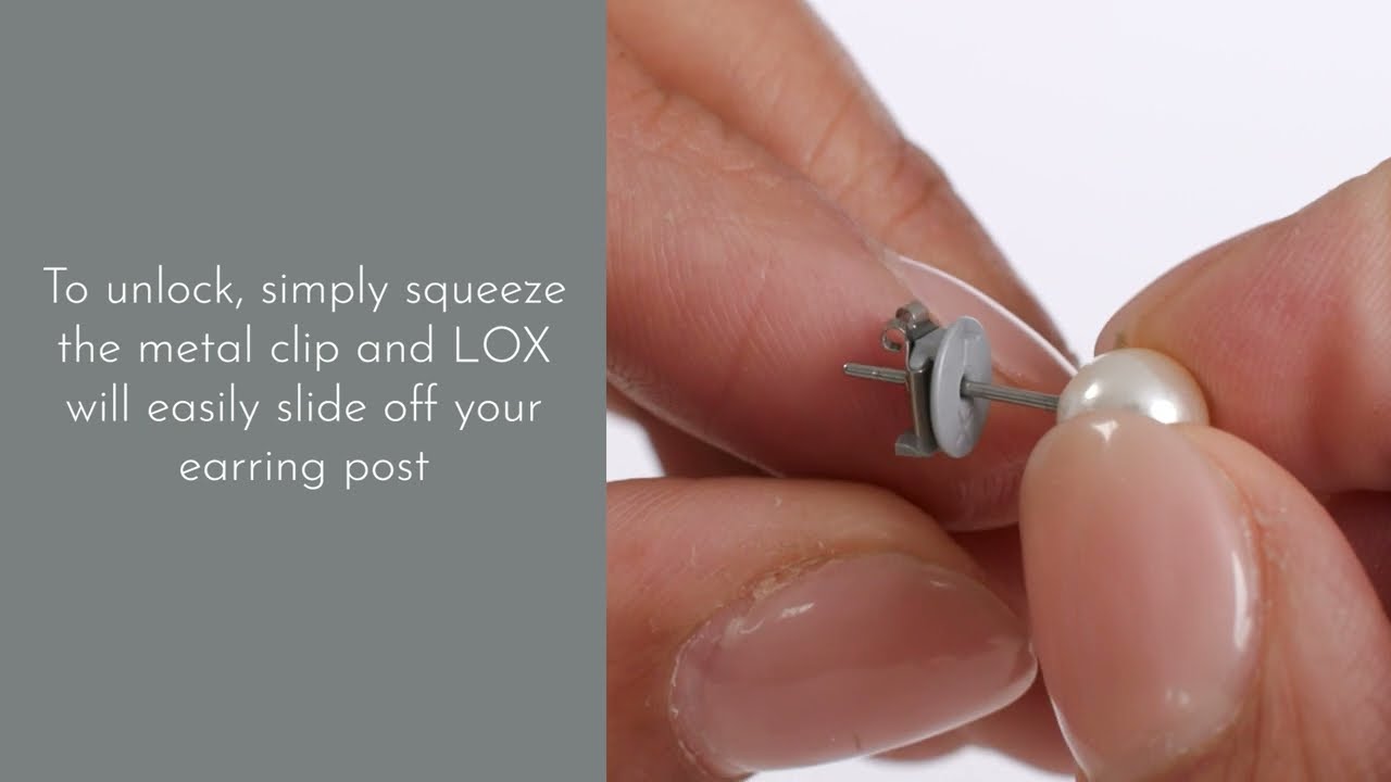 LOX Locking Earring Backs, How to use