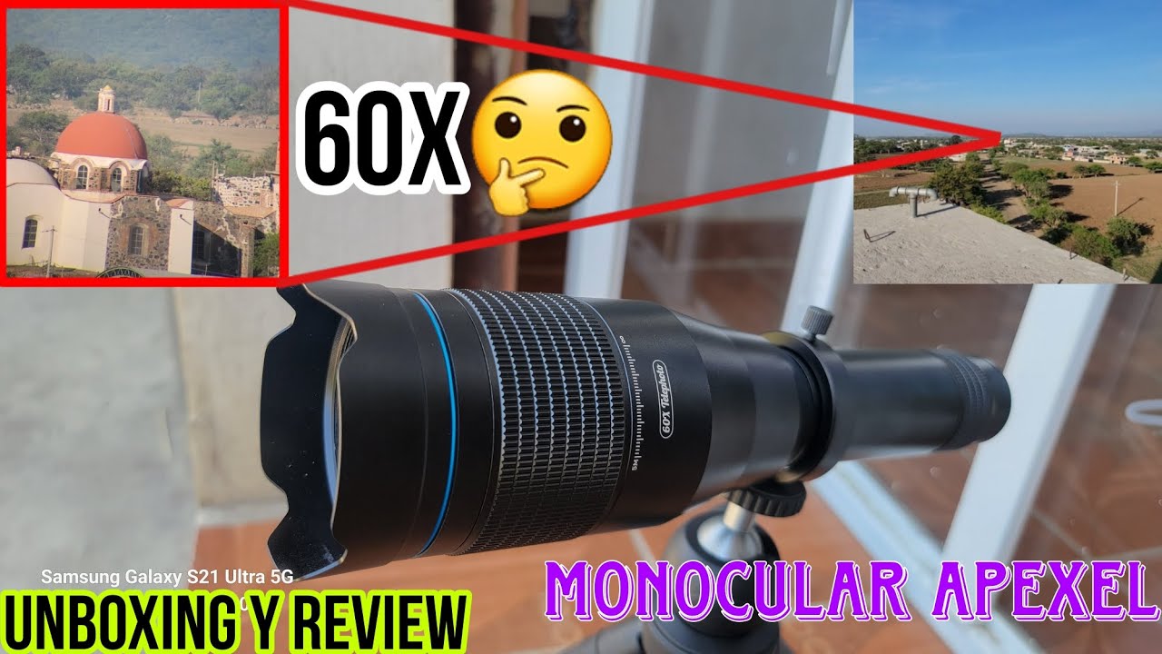 Monocular Apexel 60x | Unboxing y Review ✅️ El mejor 🤔