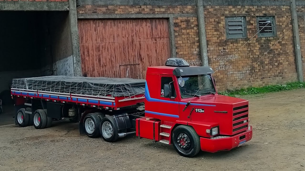 MINI SCANIA 113H EM DETALHES COM MOTOR DE MOTO