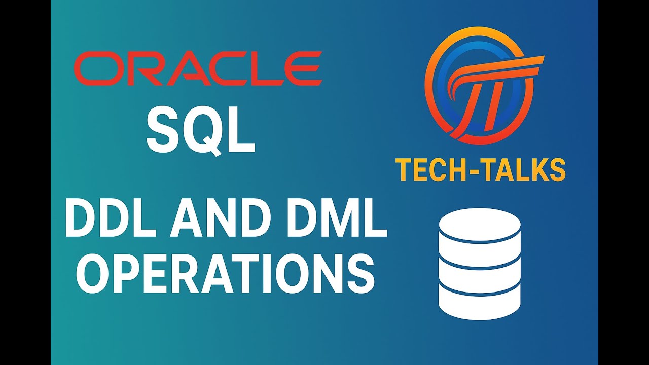 Oracle SQL Developer DDL and DML Operations#tech#coding #oracle #development#sql#plsql #programming