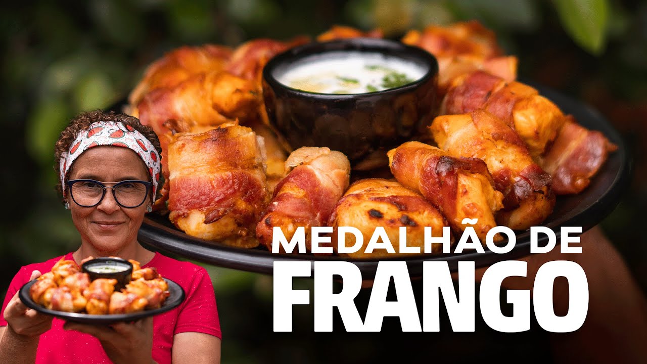 O MELHOR MEDALHÃO DE FRANGO QUE VOCÊ JÁ COMEU. Muito simples de fazer. Assista agora!