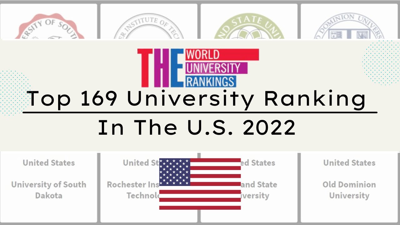 [2022]Top 169 U.S. University 2022 ｜TIMES World University Ranking 2022