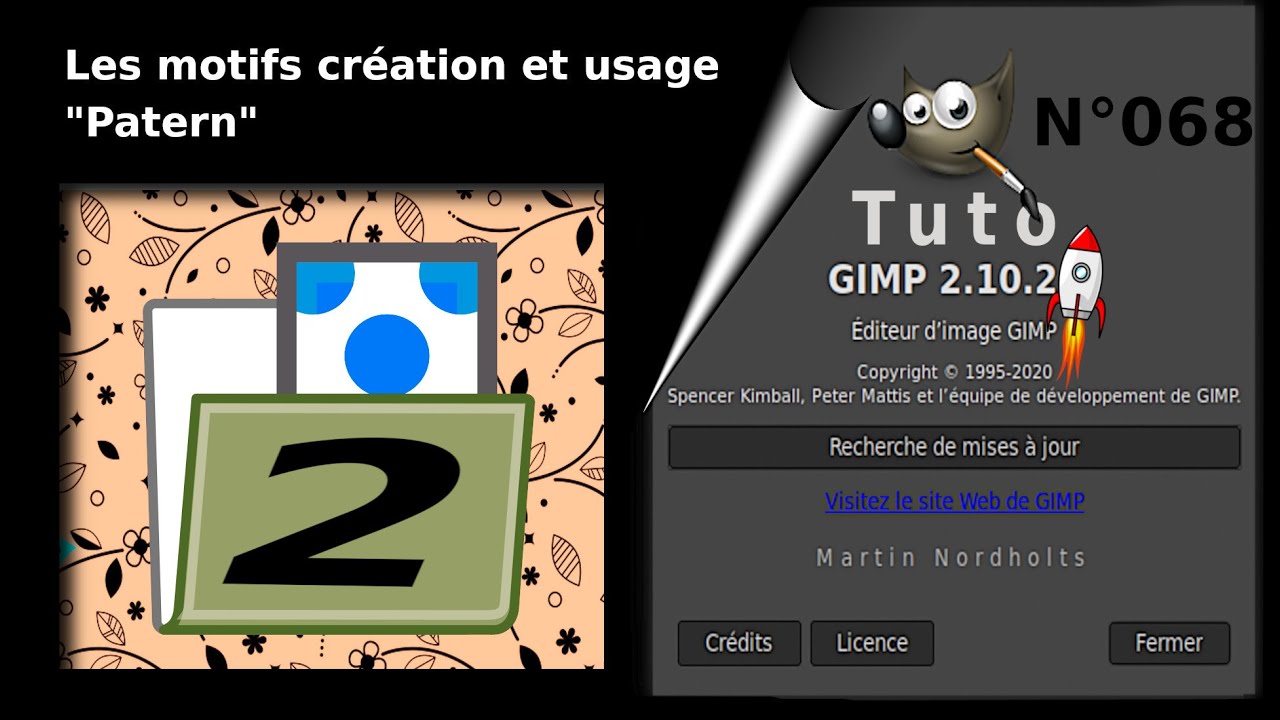 Tuto Gimp 2 10 pour débutant – 066 – Le motif ou patern partie 2