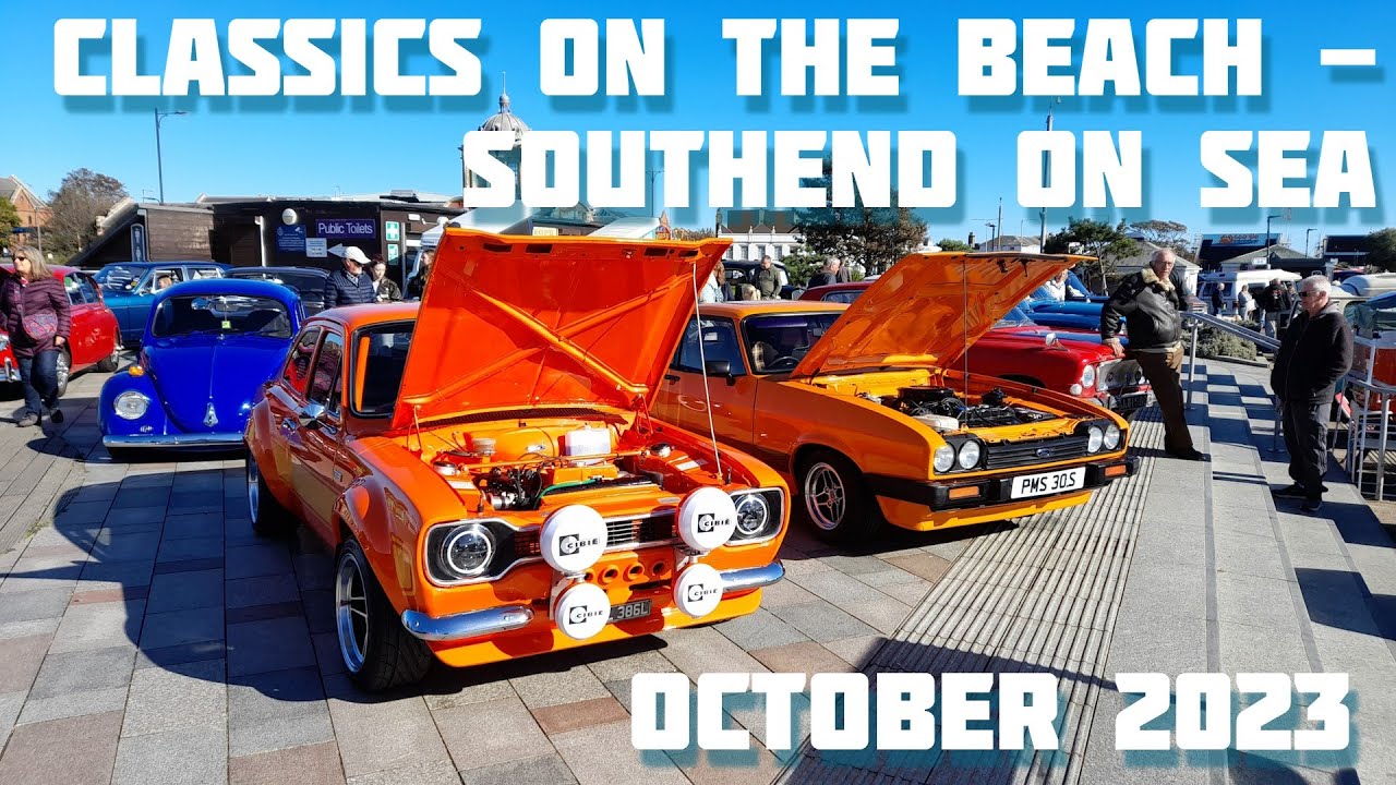 Classic Cars On The Beach - Southend On Sea - October 2023