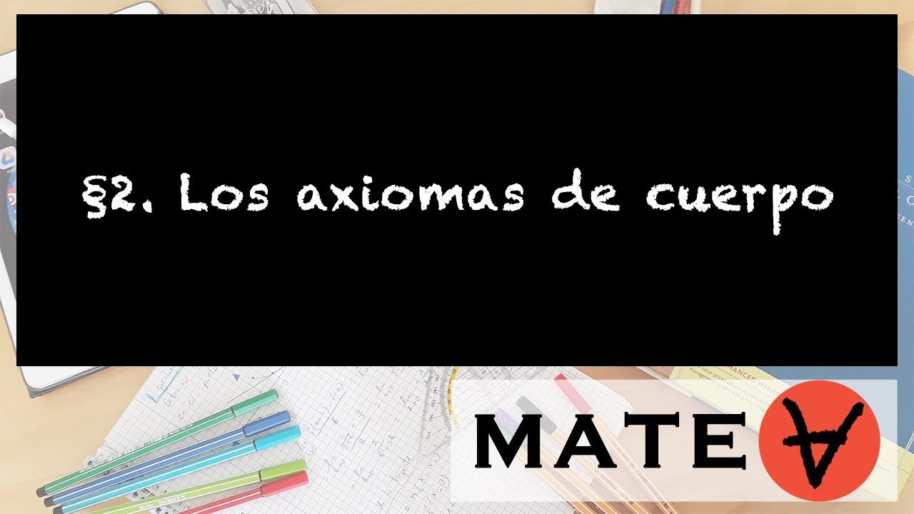 Axiomas de cuerpo