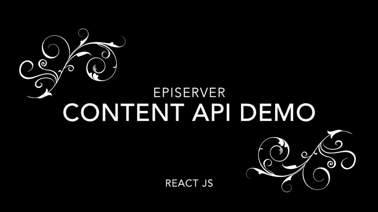 EPiServer Content Delivery APi - Part I