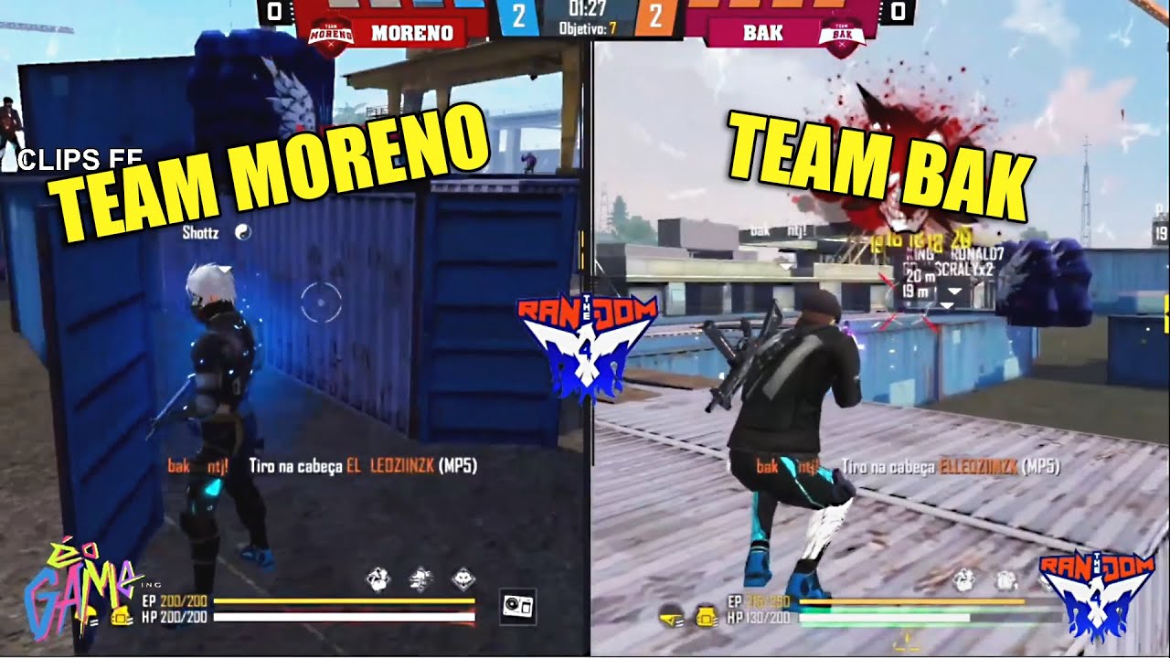 BAK VS MORENO - 4V4 DO JOTA THE RANDOM FOUR - CLIPS FF