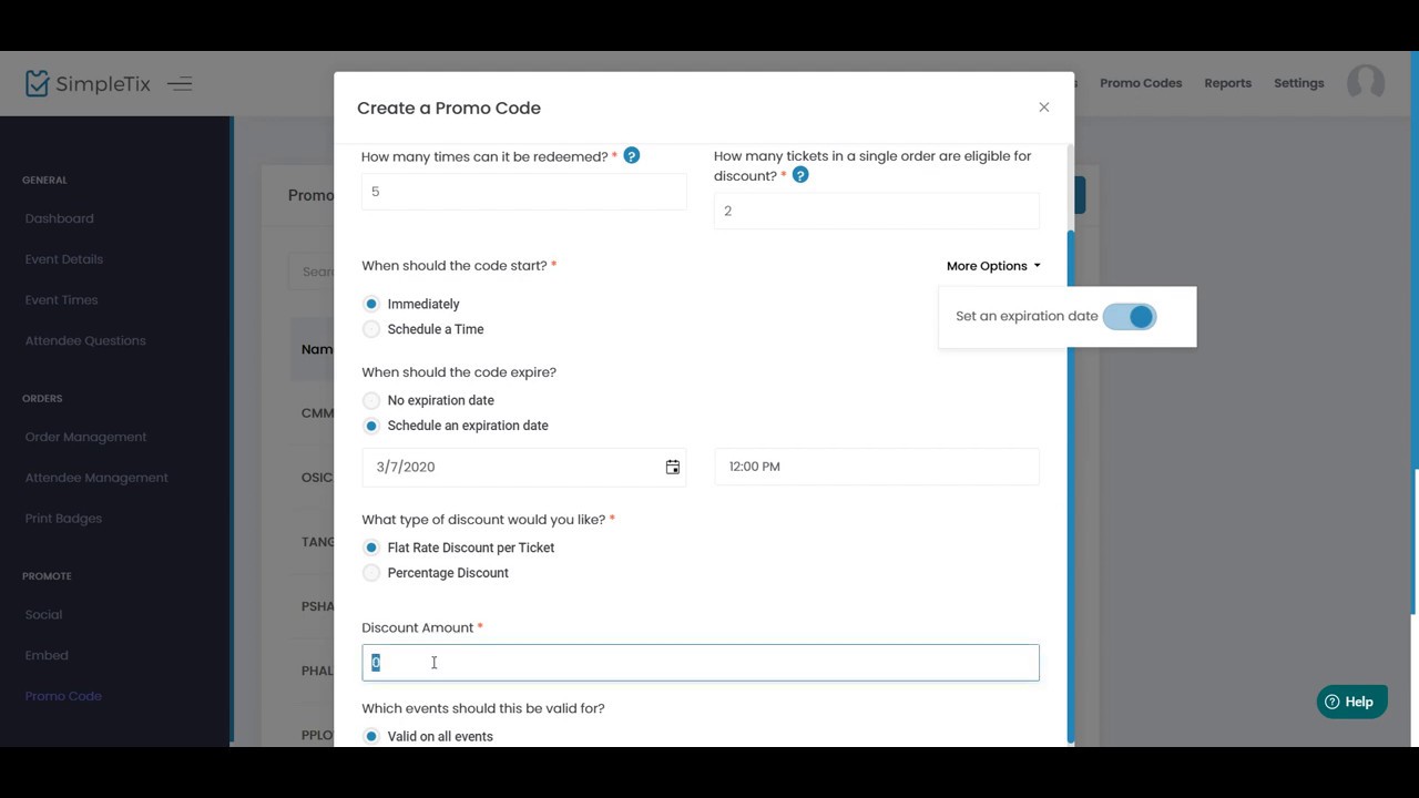 How to create promo codes