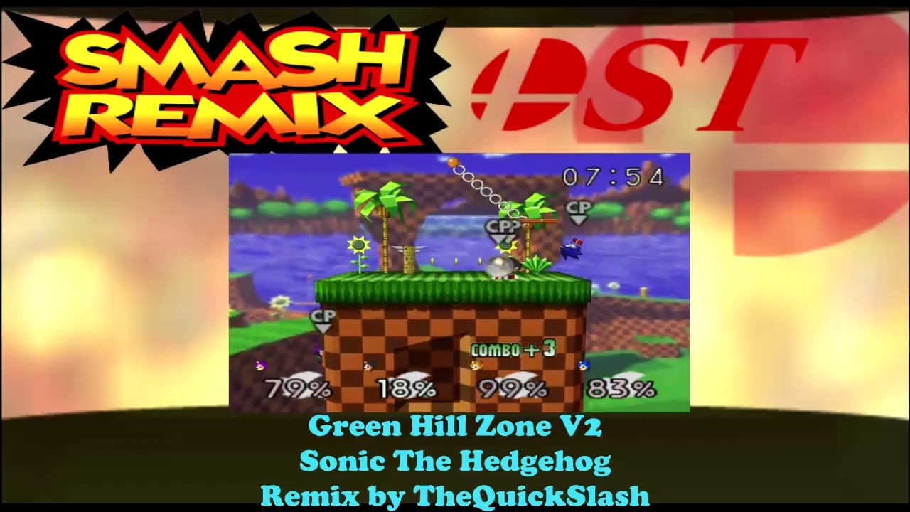 Smash Remix OST Extended - Green Hill Zone V2 (Sonic The Hedgehog) by TheQuickSlash