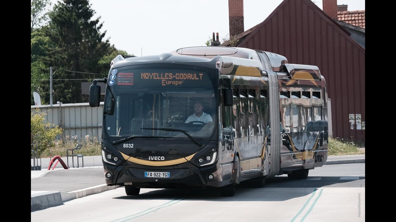 Tour Tram’bus Hybride Iveco de la ligne B1 [Tadao] Hénin Beaumont -France 🇫🇷 🇪🇺