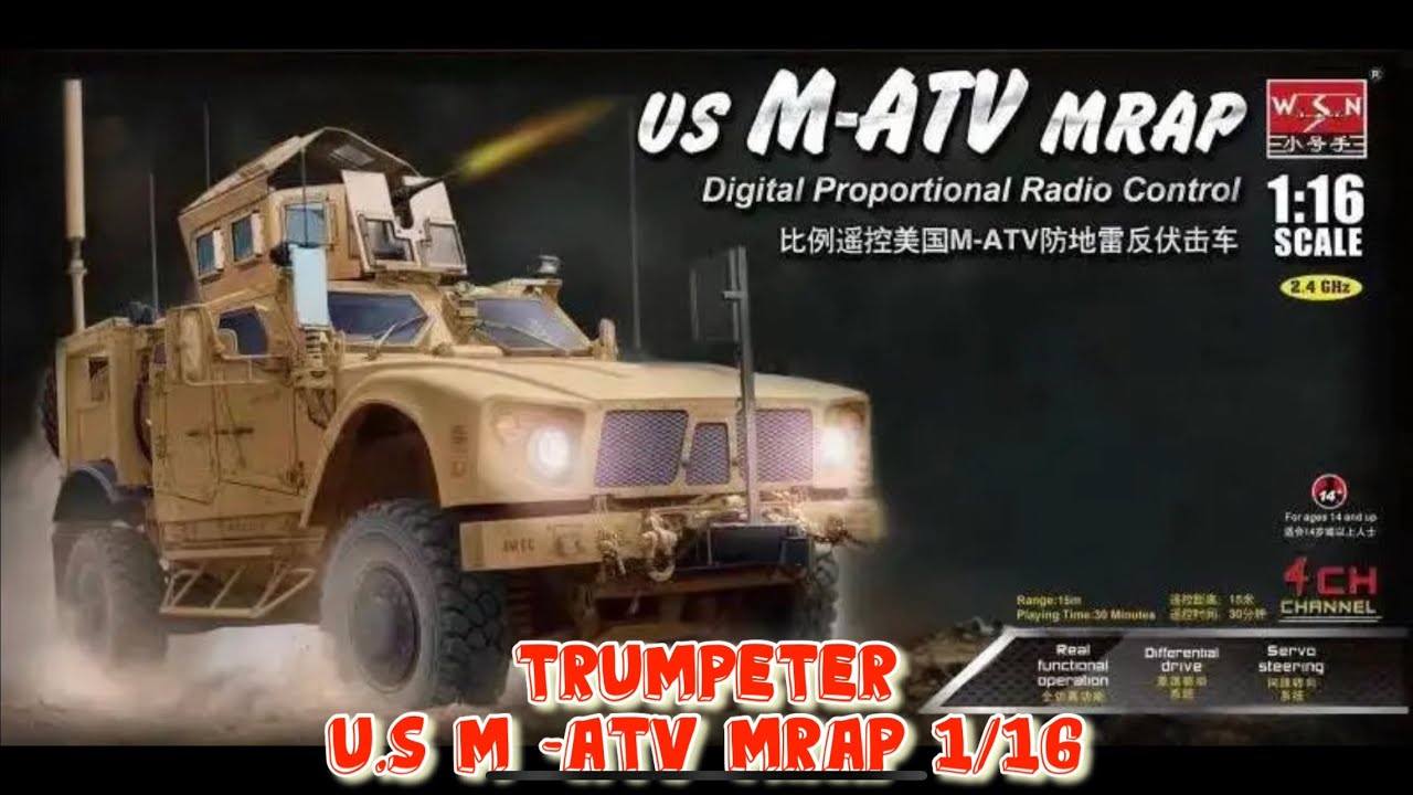 Trumpeter U.S M -ATV MRAP 1/16   RC                トイラジです‼️