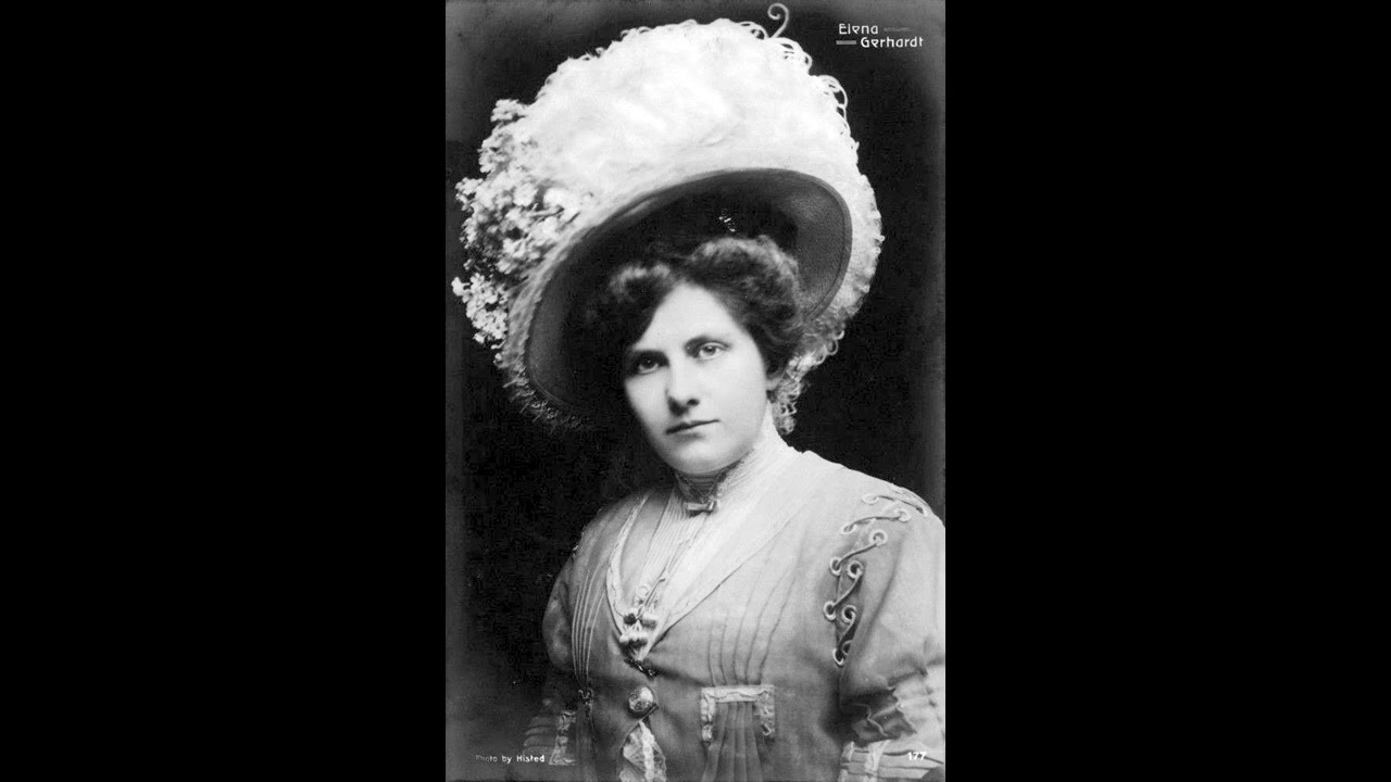 Elena Gerhardt (mezzo-soprano) - Feldeinsamkeit (Brahms) (1929)