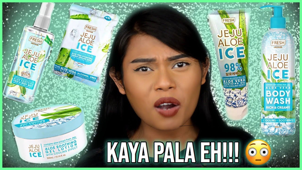 FRESH SKINLAB JEJU ALOE ICE SKINCARE!!! I TRIED THEM ALL!!! KAYA PALA SIKAT TO EH!!!