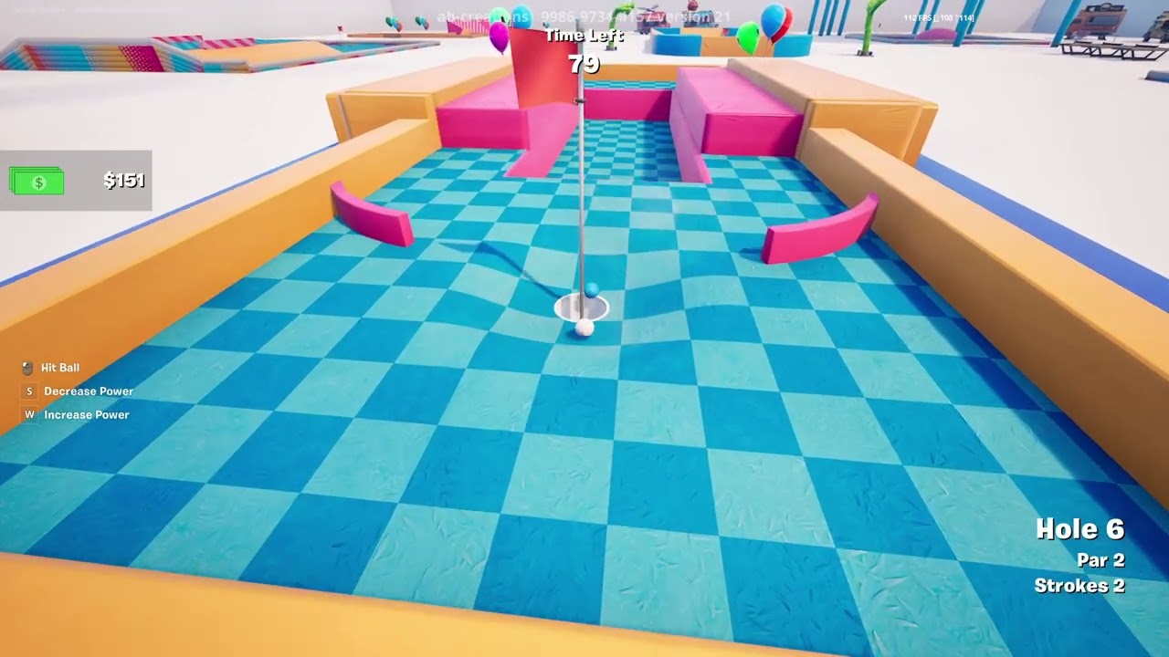 Jugando al Golf en Fortnite